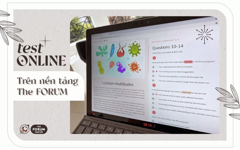 Bài Test tiếng Anh Online miễn phí