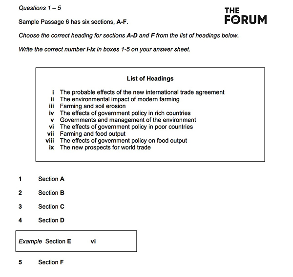 Dạng Matching Headings Questions (Nối tiêu đề cho đoạn) 