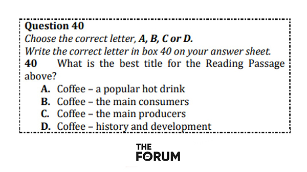 Dạng bài Choosing a Title IELTS Reading